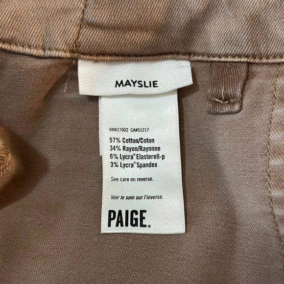 PAIGE MAYSLIE Tan Cropped Pants - Picture 5 of 11